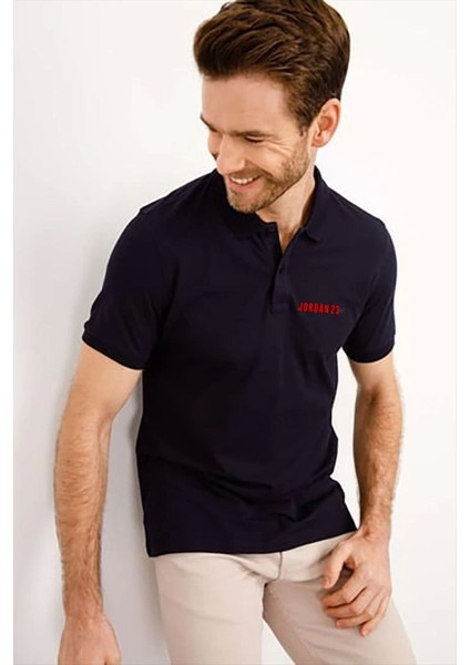 Yakası Düğmeli Yakalı Pike Baskılı T-Shirt - Beyaz fiyatları
