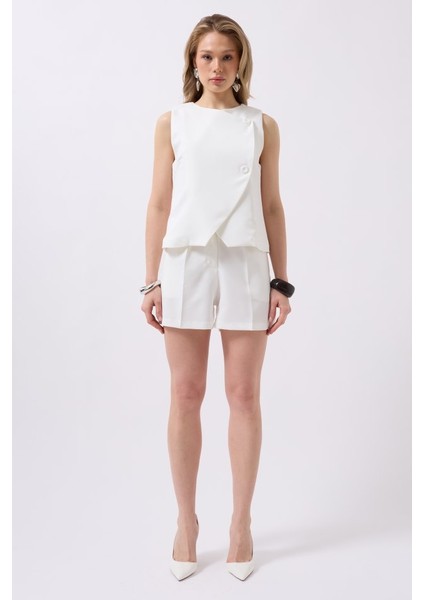 Yandan Düğmeli Dokuma Yelek fiyatları