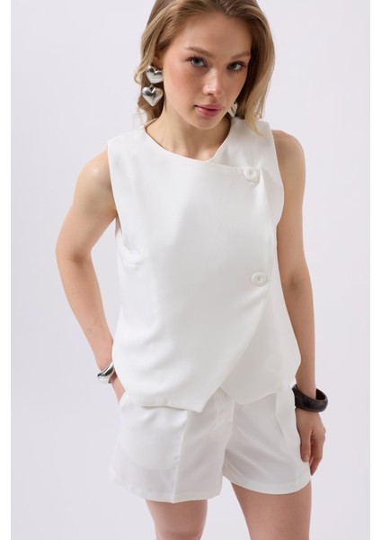 Yandan Düğmeli Dokuma Yelek fırsatları