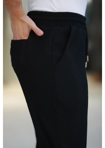 Erkek Bağcıklı Pileli Baggy Pantolon
