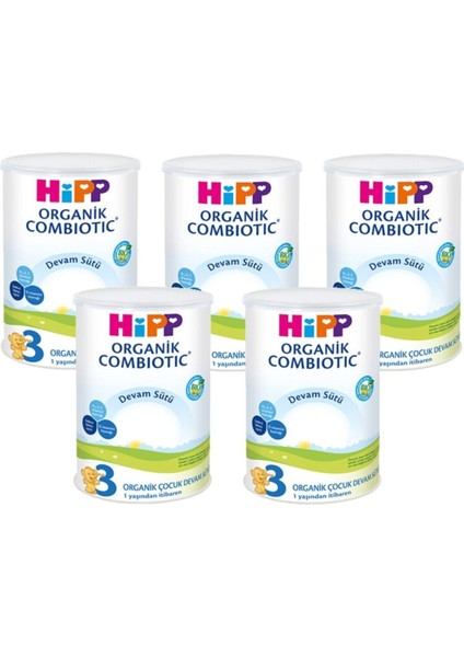 Hipp 3 Organik Combiotic Devam Sütü 350 gr - 5'li