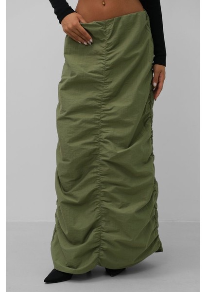 Büzgü Detay Maxi Etek modelleri