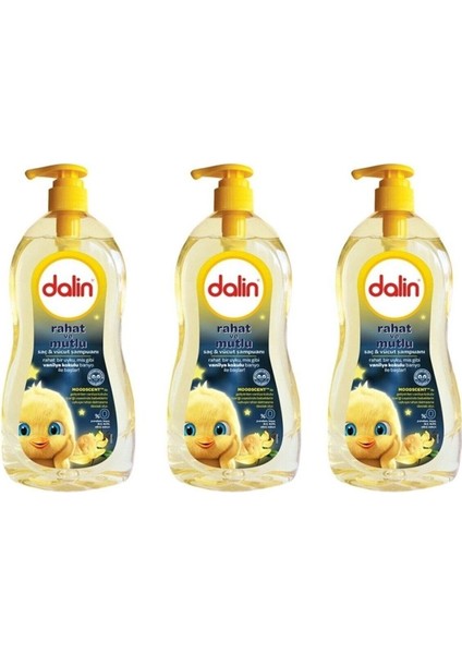 dalin Rahat ve Mutlu 700 ml Şampuan 8690605073848 (3 Adet)