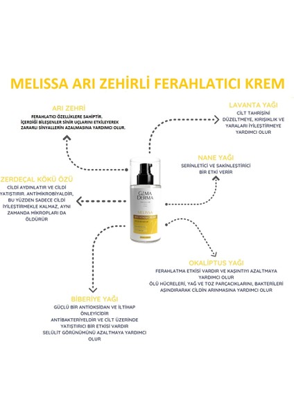Melissa Arı Zehri Içerikli Relax Krem 100 ml