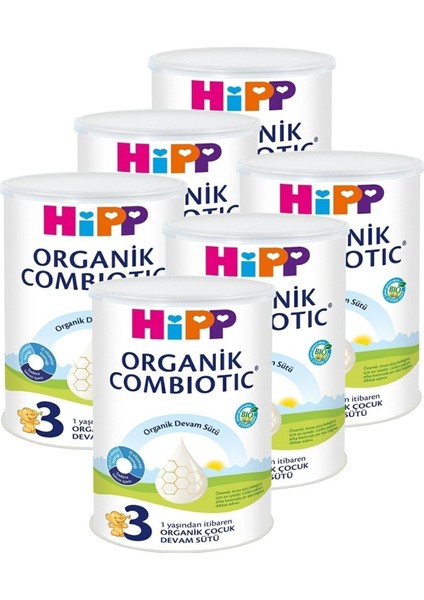Hipp 3 Organic Combiotic Devam Sütü 350 gr x 6 Adet