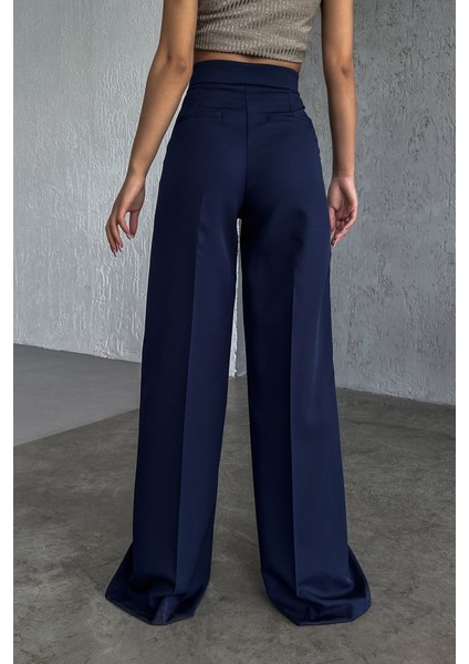 Üç Düğme Detayli Palazzo Pantolon fiyatları