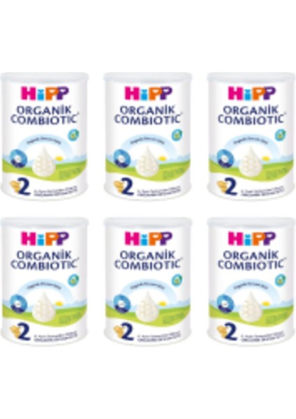 Hipp 2 Combiotic Organik Devam Sütü 350 gr - 6'lı Paket ( Teklidir )
