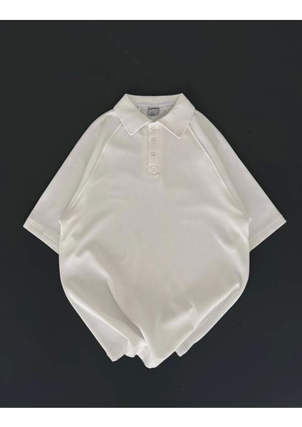 Yakalı Patlı Kısa Kol T-Shirt - Beyaz fiyatları