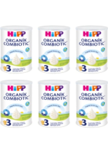 3 Organik Combiotic Devam Sütü 6 Adet 350 gr ( Teklidir )