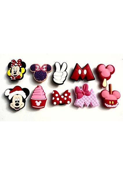 10 Adet Crocssüs Terlik Süsü Mickey Seti Görsel Gibi Ithal Üründür fiyatları