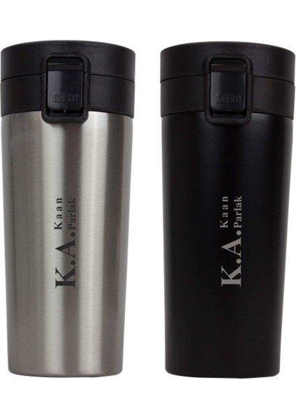 Kişiye Özel Premium Çelik Termos Bardak Kilitli Kapaklı 350 ml - M2 fiyatları
