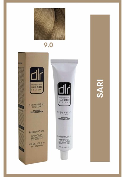 Dlr Profesyonel Saç Boyası 9.0 Sarı 100 ml