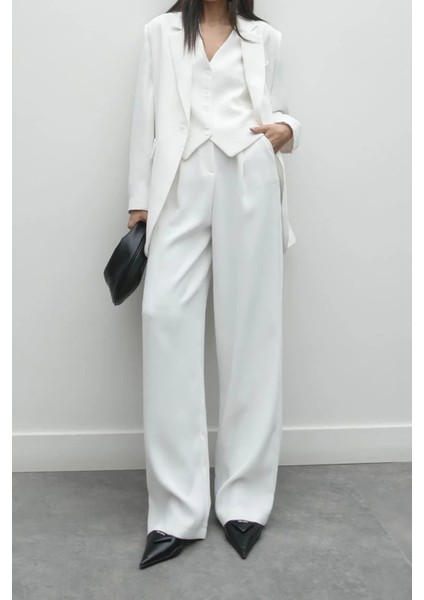 Yumuşak Dokulu Pileli Palazzo Pantolon fiyatları