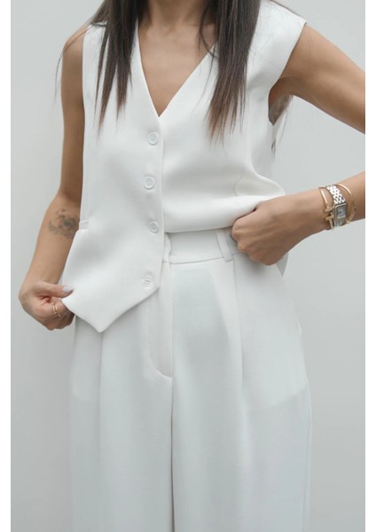 Yumuşak Dokulu Pileli Palazzo Pantolon fırsatları