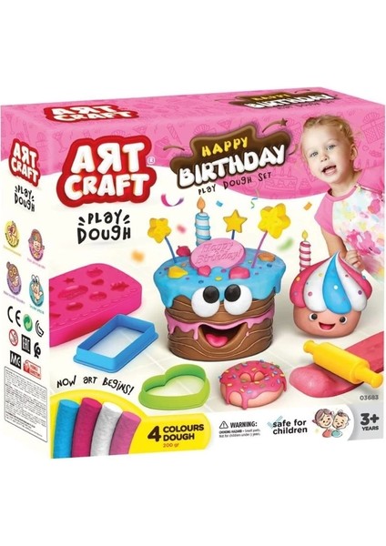 03683 Art Craft Doğum Günü Hamur Set 200 gr