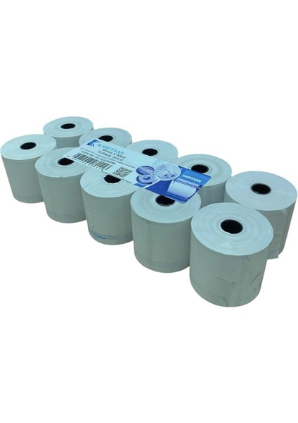 Eba Kağıt - Kasetsan 58 mm x 50 mt Akaryakıt Termal Pos Yazarkasa Kağıdı 100 Adet /1. Sınıf Kalite