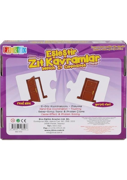 Bfs Nessiworld EDU-1012 Eşleştir Zıt Kavramlar -Chiva