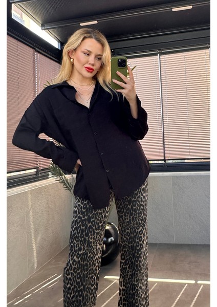 Siyah Tek Cepli Tensel Gömlek fırsatları