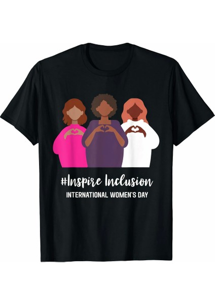 8 Mart Dünya Kadınlar Günü Için Özel Baskılı T-Shirt - Siyah