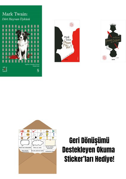Everest Açıkhava 41 - Dört Hayvan Öyküsü + Insan Nedir? + Prens ve Dilenci + Okuma Sticker'ları