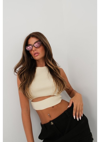 Pencere Detay Triko Bluz modelleri