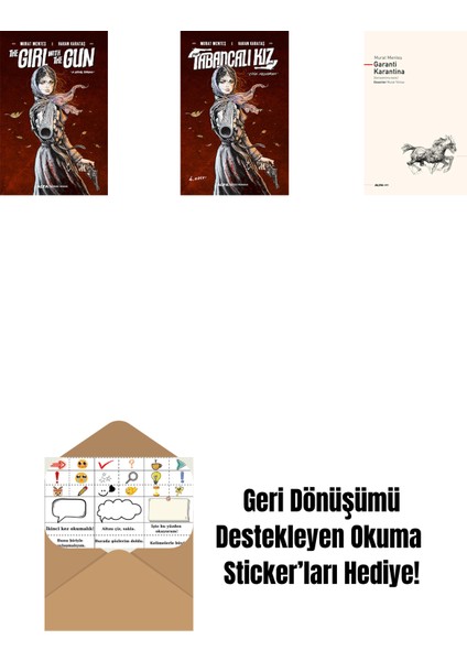 The Girl With The Gun + Tabancalı Kız + Garanti Karantina + Okuma Sticker'ları