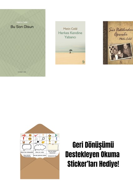 Bu Son Olsun + Herkes Kendine Yabancı + Şiir Ustalardan Öğrenilir + Okuma Sticker'ları