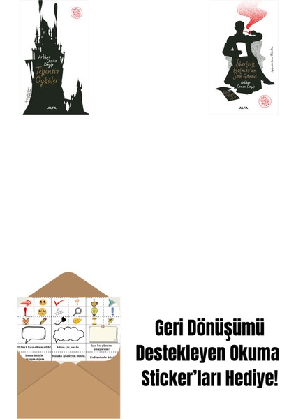 Tekinsiz Öyküler + Sherlock Holmes'un Son Görevi + Okuma Sticker'ları