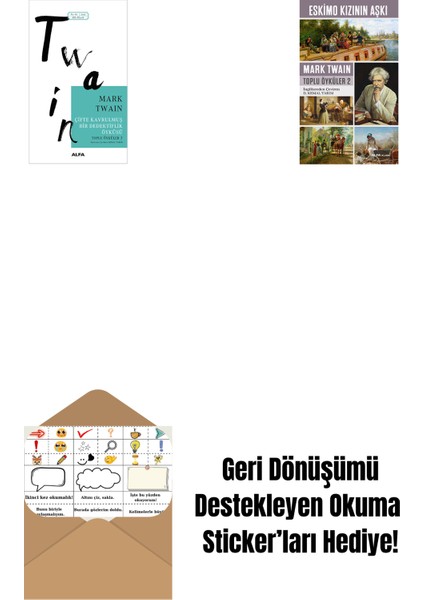 Çifte Kavrulmuş Bir Dedektiflik Öyküsü + Eskimo Kızının Aşkı + Okuma Sticker'ları