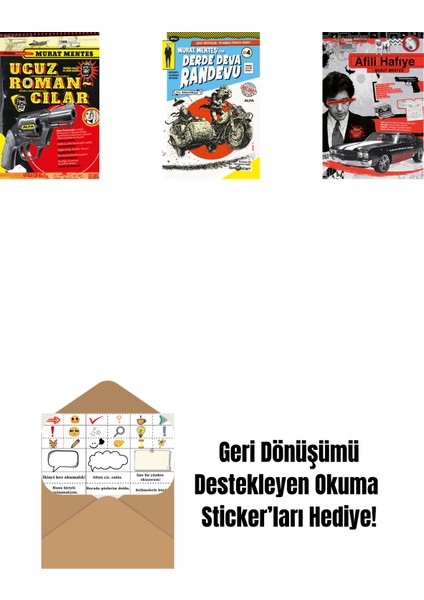 Ucuz Romancılar + Derde Deva Randevu No- 4 + Afili Hafiye + Okuma Sticker'ları