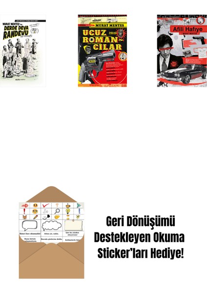 Derde Deva Randevu Süper Cilt-1 (Ciltli) + Ucuz Romancılar + Afili Hafiye + Okuma Sticker'ları