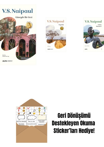 Güneyde Bir Gezi + Özgürlük + Nehrin Dönemeci + Okuma Sticker'ları