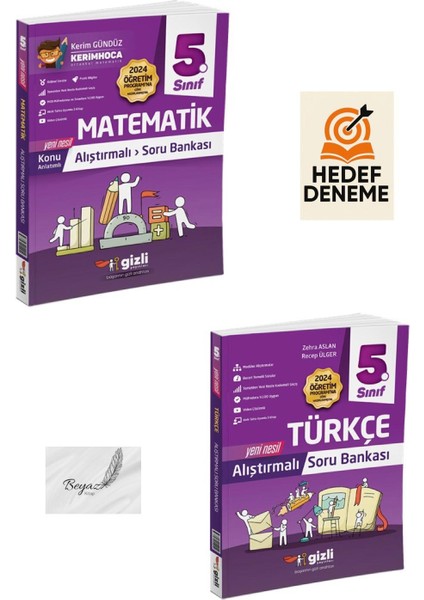 Gizli 5.sınıf Alıştrmalı Türkçe Matematik Soru Bankası Hedef Deneme