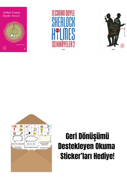 Everest Açıkhava 37 - Parazit + Sherlock Holmes - Bütün Hikayeler 2 (Ciltli) + Sherlock Holmes’un Vaka Kitabı + Okuma Sticker'ları