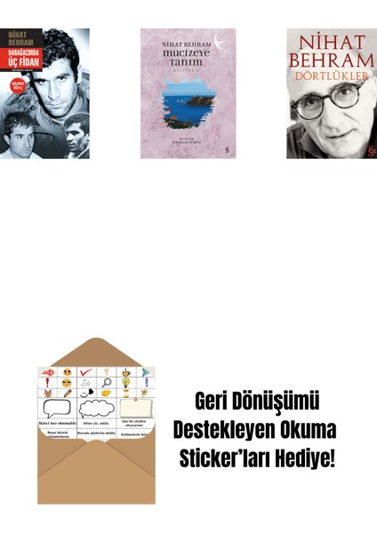 Darağacında Üç Fidan (Ciltli) + Mucizeye Tanım + Dörtlükler + Okuma Sticker'ları
