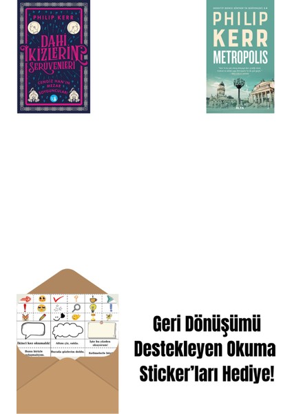 Dahi Ikizlerin Serüvenleri - Cengiz Han’ın Mezar Soyguncuları + Metropolis + Okuma Sticker'ları