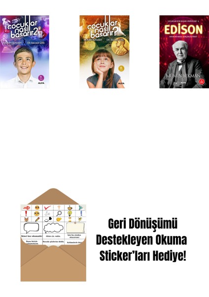 Çocuklar Nasıl Başarır 2 + Çocuklar Nasıl Başarır? + Edison + Okuma Sticker'ları