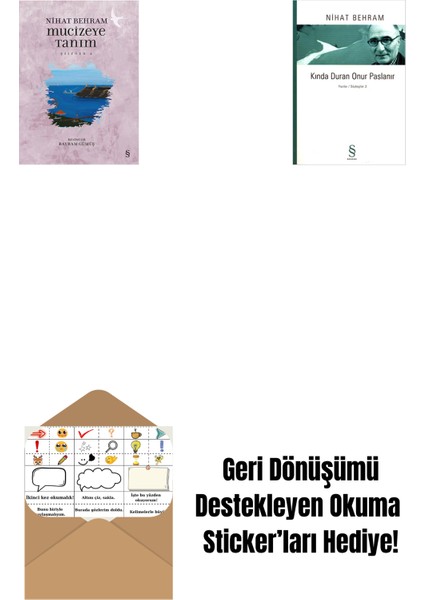Mucizeye Tanım + Kında Duran Onur Paslanır + Okuma Sticker'ları