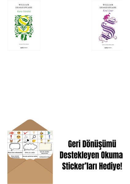 Kuru Gürültü + Venedik Taciri + Okuma Sticker'ları