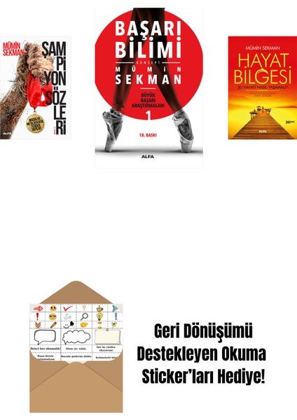 Şampiyon Sözleri + Başarı Bilimi + Hayat Bilgesi + Okuma Sticker'ları
