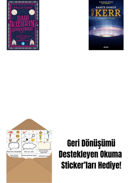 Dahi Ikizlerin Serüvenleri - Cengiz Han’ın Mezar Soyguncuları + Sahte Dokuz + Okuma Sticker'ları
