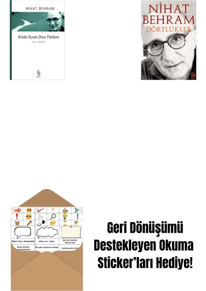 Kında Duran Onur Paslanır + Dörtlükler + Okuma Sticker'ları