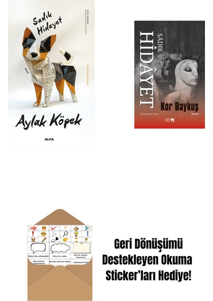 Aylak Köpek + Kör Baykuş + Okuma Sticker'ları