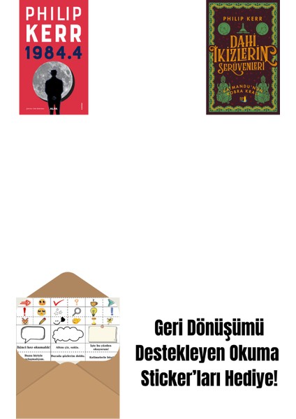 1984.4 + Dahi Ikizlerin Serüvenleri - Katmandu'nun Kobra Kralı + Okuma Sticker'ları