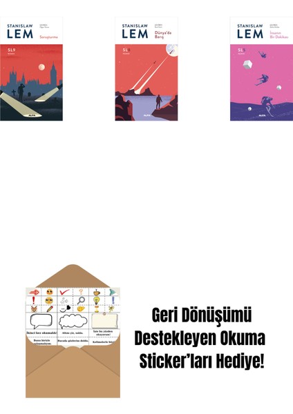 Soruşturma (Sl9) + Dünya’da Barış (Sl8) + Insanın Bir Dakikası (Sl5) + Okuma Sticker'ları