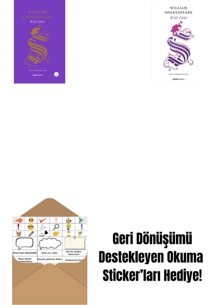 Kral Lear (Ciltli) + Venedik Taciri + Okuma Sticker'ları