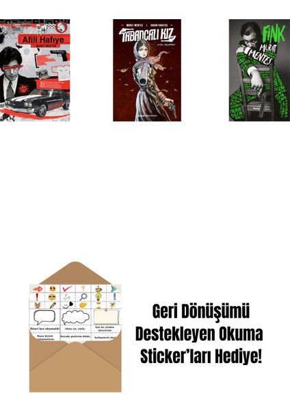 Afili Hafiye + Tabancalı Kız (Ciltli) + Fink + Okuma Sticker'ları