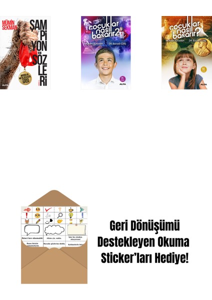 Şampiyon Sözleri + Çocuklar Nasıl Başarır 2 + Çocuklar Nasıl Başarır? + Okuma Sticker'ları