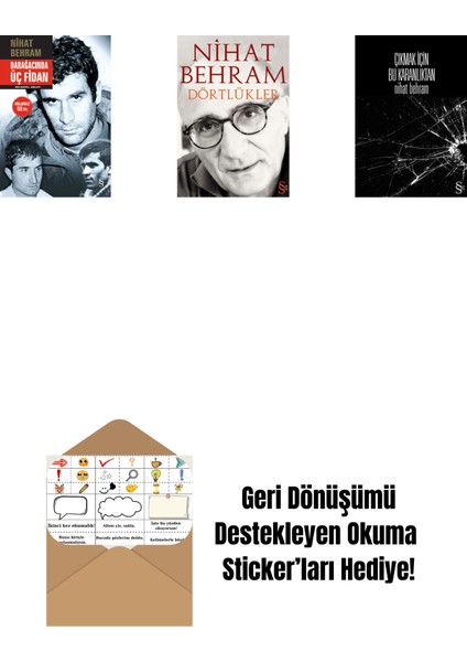 Darağacında Üç Fidan (Ciltli) + Dörtlükler + Çıkmak Için Bu Karanlıktan + Okuma Sticker'ları