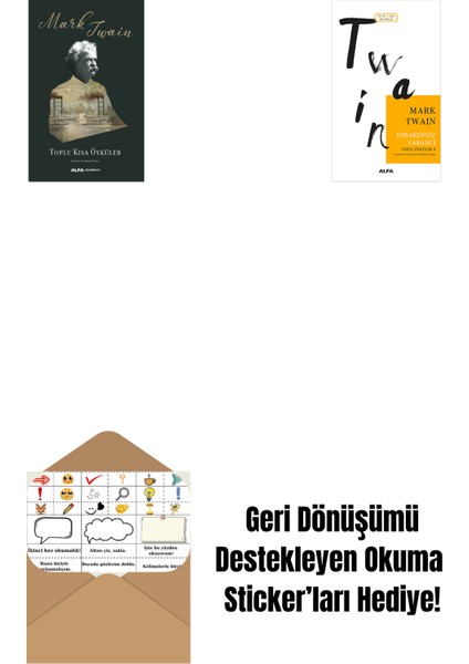 Toplu Kısa Öyküler (Ciltli) + Esrarengiz Yabancı + Okuma Sticker'ları